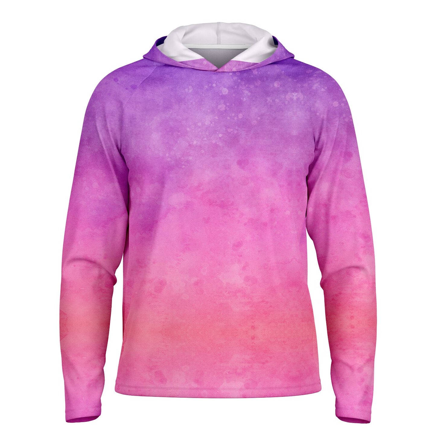 Men's Long Sleeve Hooded Performance Shirt - AOP